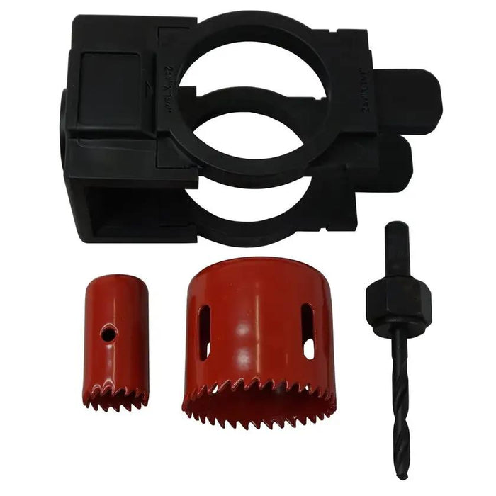 Lock Installation Kit with Guide Template for Wood Doors