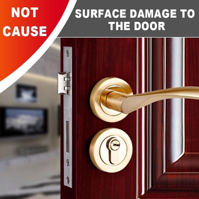 Lock Installation Kit with Guide Template for Wood Doors