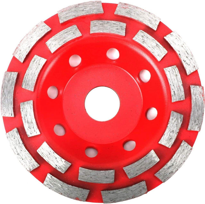 115/125mm Diamond Concrete Grinding Disc Double Row Millstone Angle Grinder