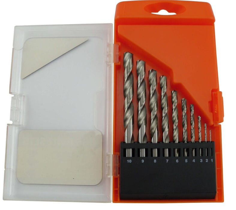 Heavy Duty Drill Bits Set 20Pcs Metric Metal High Speed Steel Case 1-13mm Coated