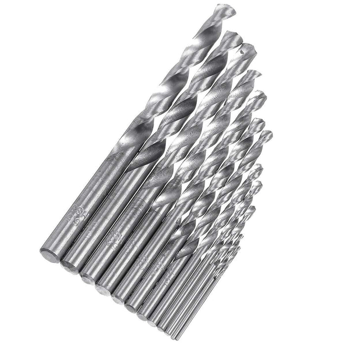 Heavy Duty Drill Bits Set 20Pcs Metric Metal High Speed Steel Case 1-13mm Coated