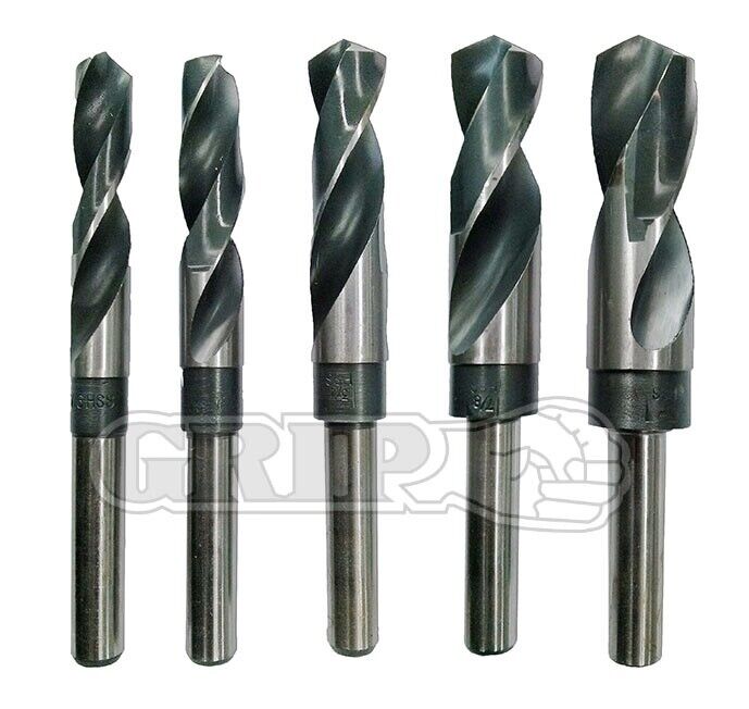 5PC Reduced Shank Drill Bits HSS Benz Bench Drill Steel Bit Special 9/16 - 1"