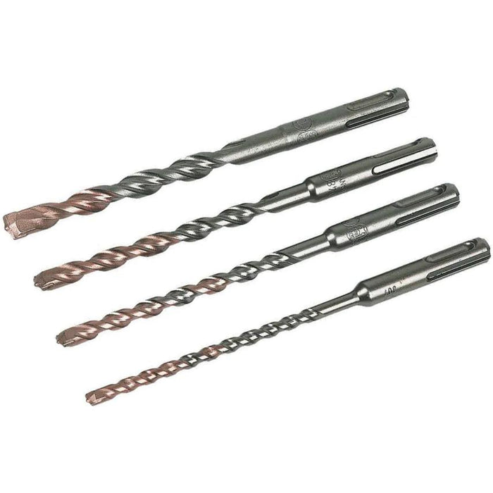 4PC 6.5-16mm  Masonry Drill Bits Tungsten Carbide Masonary Concrete Brick Stone - FISHER DISCOUNT