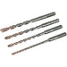 4PC 6.5-16mm  Masonry Drill Bits Tungsten Carbide Masonary Concrete Brick Stone - FISHER DISCOUNT