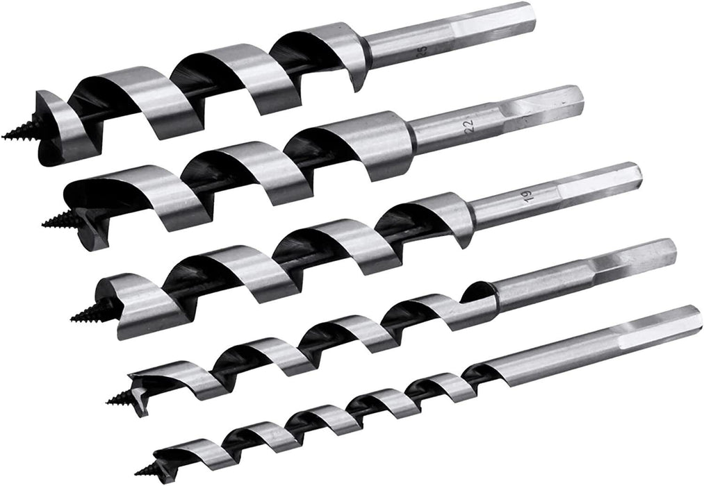 6-25mm x 215mm-400mm AUGER WOOD BORING DRILL BIT SHANK CARPENTRY TIMBER TWIST - FISHER DISCOUNT