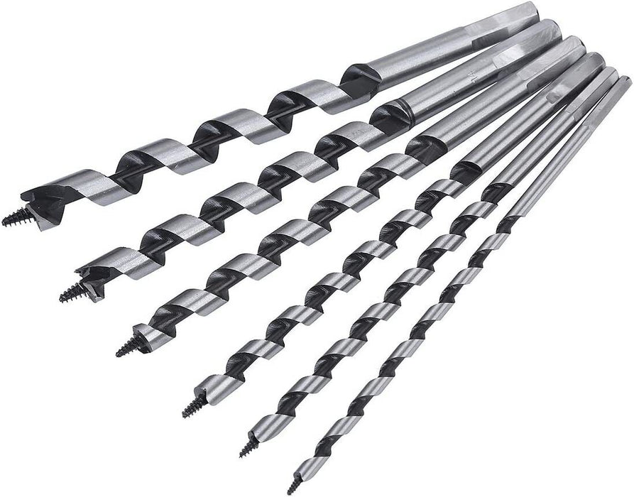 6-25mm x 215mm-400mm AUGER WOOD BORING DRILL BIT SHANK CARPENTRY TIMBER TWIST - FISHER DISCOUNT