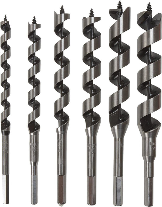 6-25mm x 215mm-400mm AUGER WOOD BORING DRILL BIT SHANK CARPENTRY TIMBER TWIST - FISHER DISCOUNT