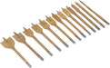 Force pro 10PCS Wood Spade Drill Bits 10, 13, 16, 19, 22, 25, 32 & 38mm - FISHER DISCOUNT