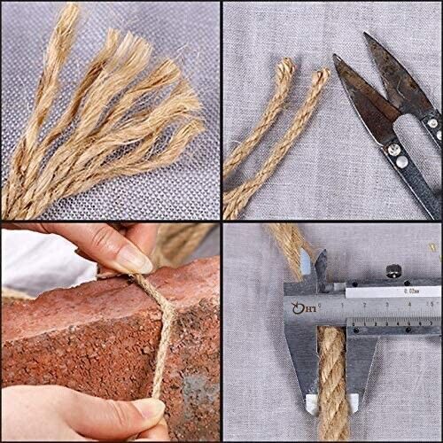 5-10MM  Sisal Rope Natural Jute Hemp Manila Twine String Cord Scratching DIY Art