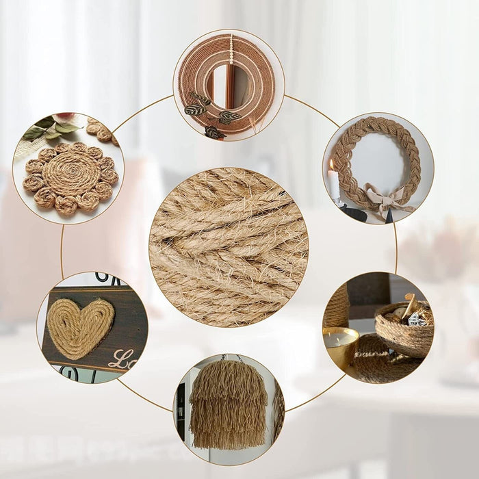 5-10MM  Sisal Rope Natural Jute Hemp Manila Twine String Cord Scratching DIY Art