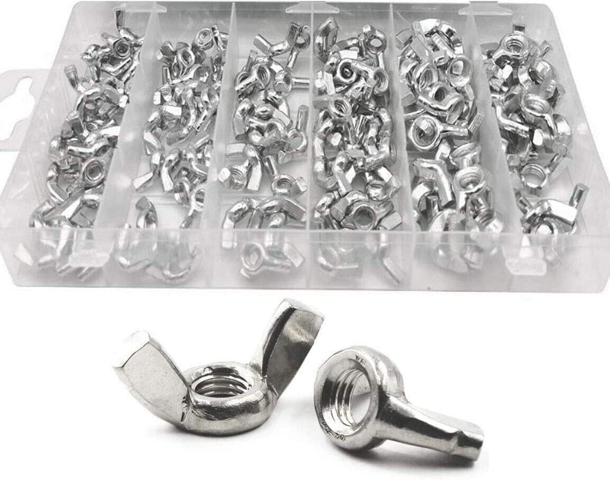 Wing Nut Assortment Butterfly Nut Industry Hardware Metric M5 to M8 150Pcs