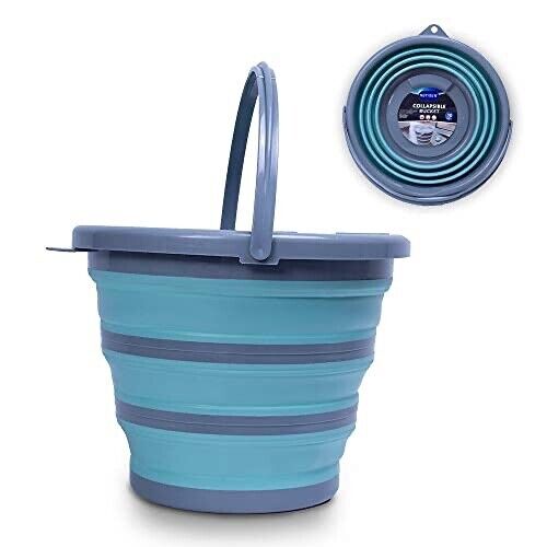 10L Collapsible Bucket Folding Silicone Water Tank Bucket for Camping Fishing