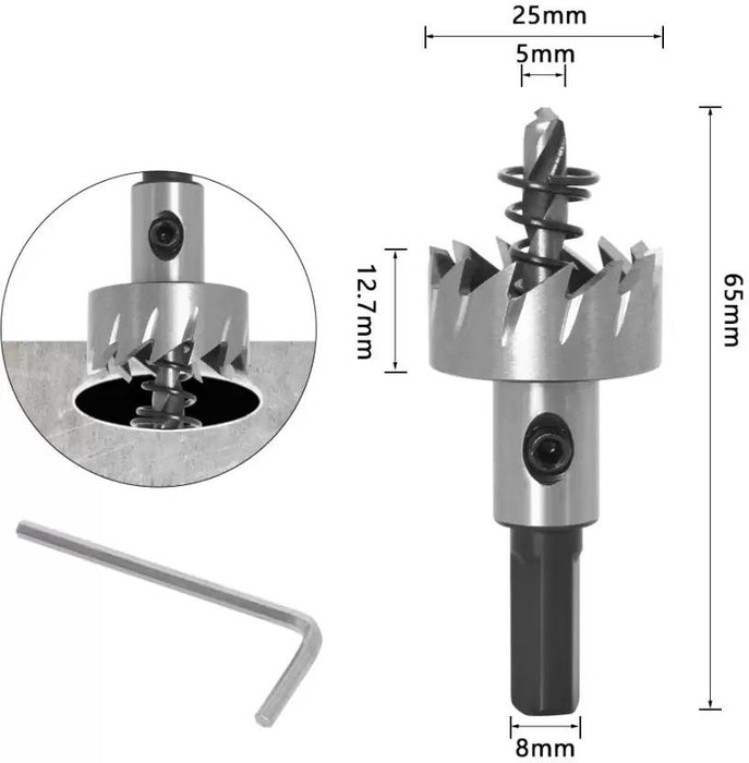 Force pro HSS Steel HSS Hole Saw Drill Bits Metal Holesaw Reaming drill 16-32mm