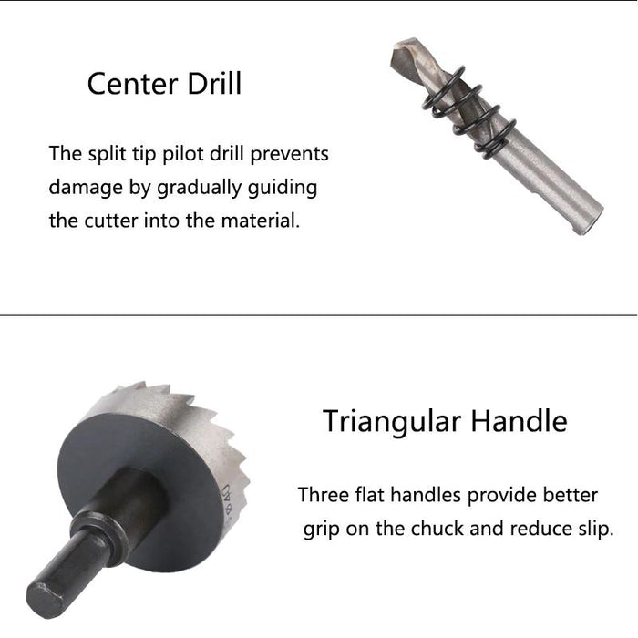 Force pro HSS Steel HSS Hole Saw Drill Bits Metal Holesaw Reaming drill 16-32mm