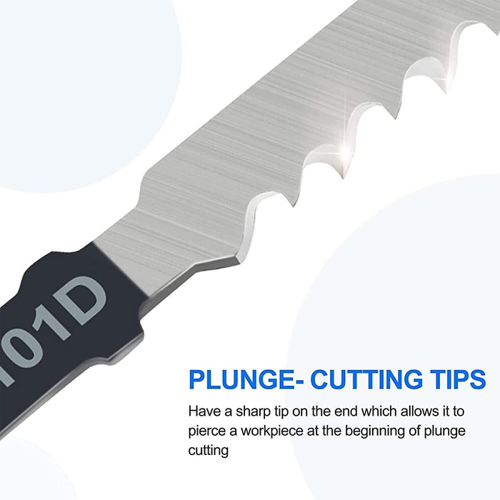 Force proT-shank Jig Saw Blades Set Wood Plastic Metal Sheet Cutting BIM HSS HCS