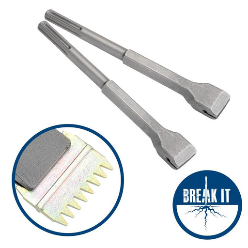 Force pro  Heavy Duty SDS+ 38mm x 280mm Scutch Comb Chisel onlyHolderAU STOCK - FISHER DISCOUNT