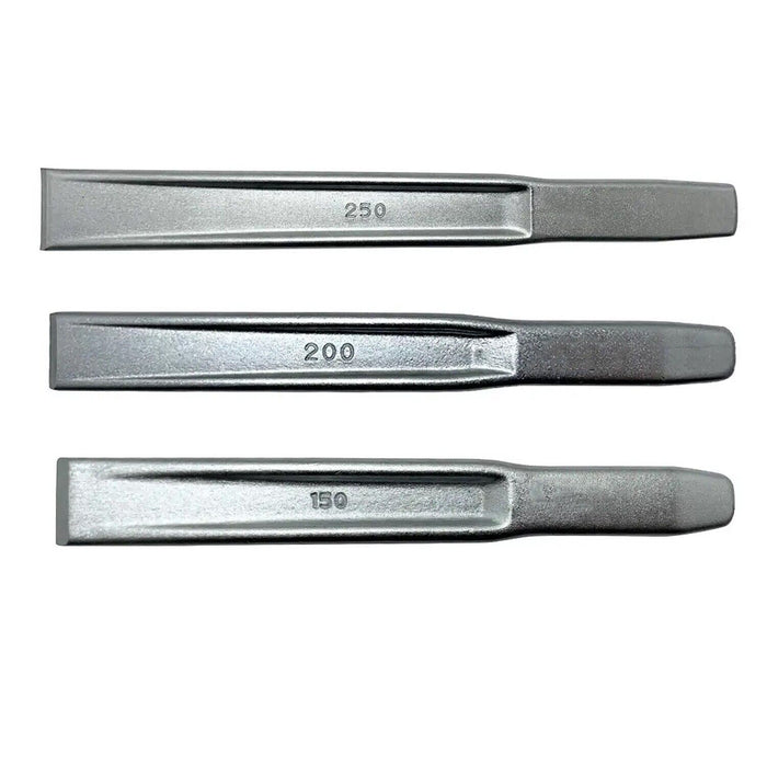 Force pro 16/20/25/30mm  Heavy Duty Silver Alloy Steel 100 Ribbed Cold Chisel