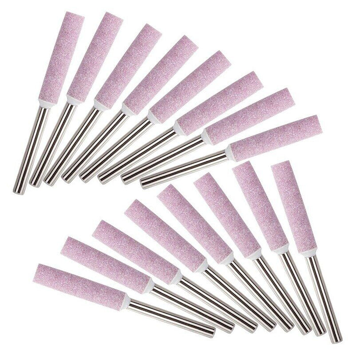 6PCChainsaw Sharpener Burr Grinding Stone File Chain Part Sharpening 4/4.8/5.5mm