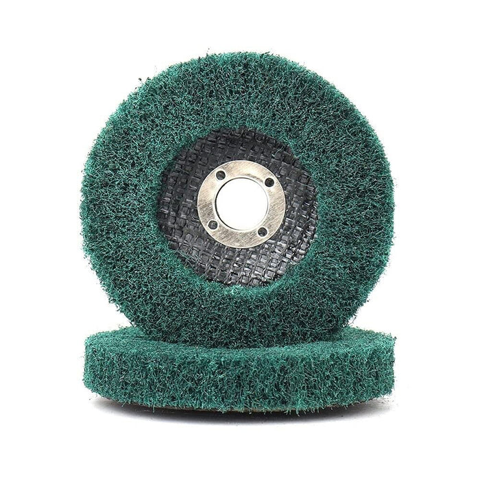 3PC 4/5" Nylon Fiber Flap Polishing Discs Buffing Wheel Scouring Pad 120/240# AU