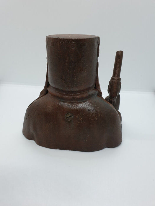 Ned Kelly Cast Bank Statue Sculpture Money Box Rust Brown