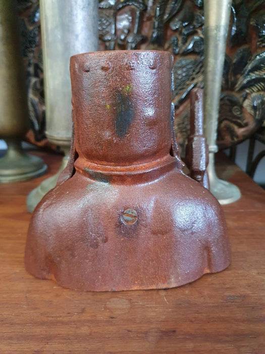 Ned Kelly Cast Bank Statue Sculpture Money Box Rust Brown