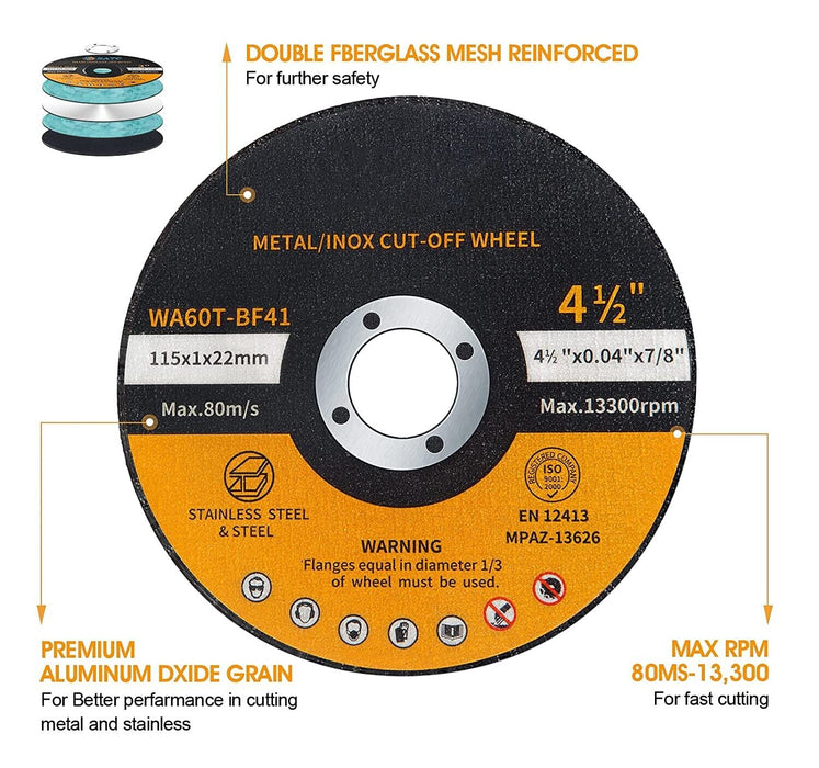 Force pro 100/115/125/230/355mm Cutting Discs Grinder  Flap Cut Off Wheel Thin