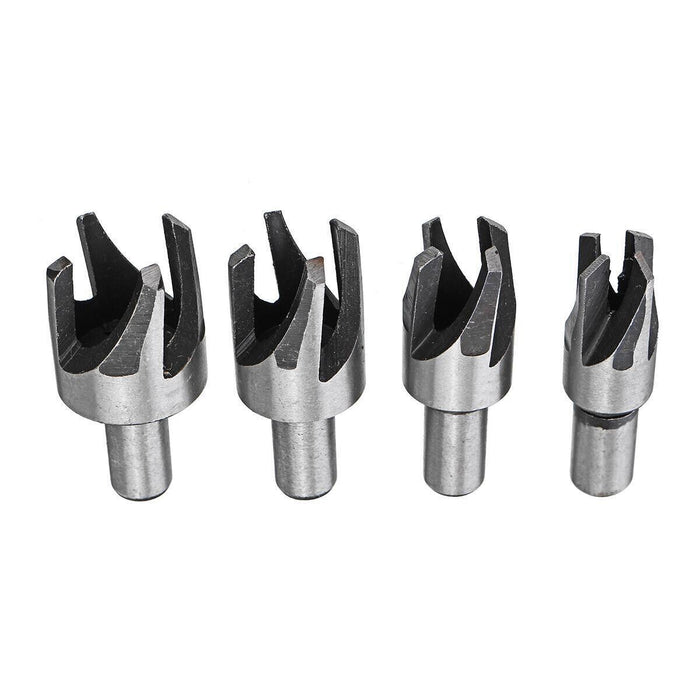 4pcs Claw Wood Plug Hole Cutter Drill Bits Cutting Dowel Woodwork Work Tool Saw