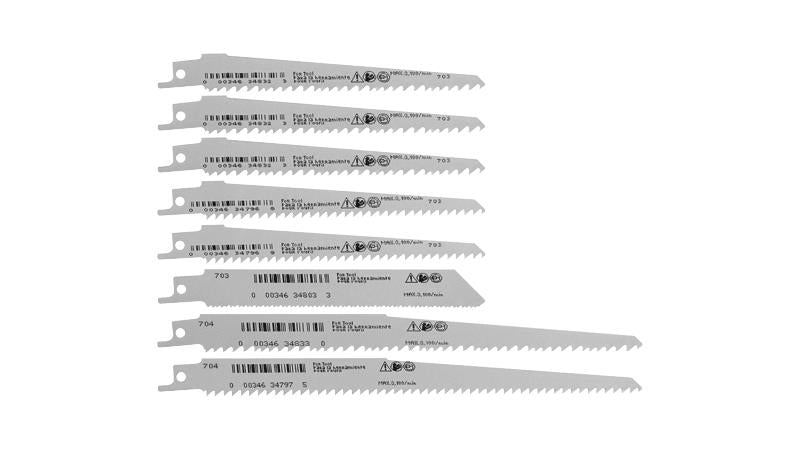 Force pro 2PC Reciprocating Saw Blades Wood Metal 5-18TPI 150-20mmL  S-shank