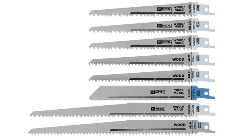 Force pro 2PC Reciprocating Saw Blades Wood Metal 5-18TPI 150-20mmL  S-shank