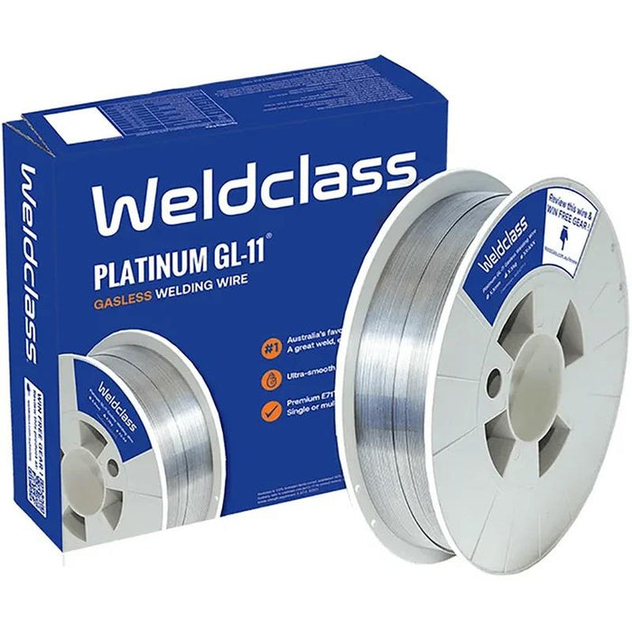 Weldclass 200mm/4.5Kg Spool 0.9mm Platinum 'GL-11' Gasless MIG Welding Wire -