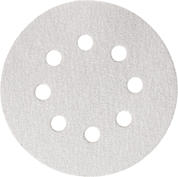 30PC 125mm 5" 80-120G Round Orbital Sanding Disc Discs Hook Loop 8 hole Drywall