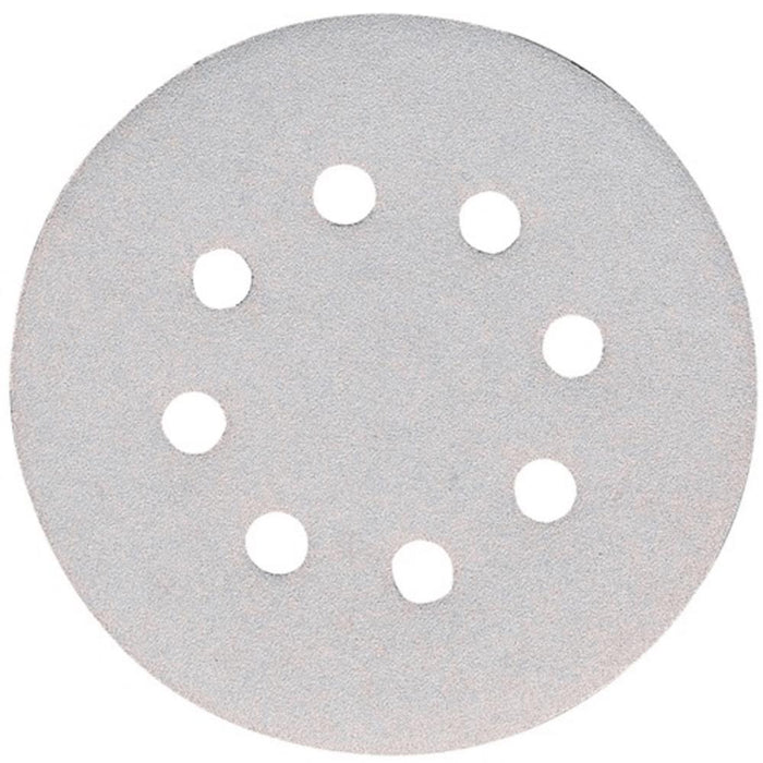 30PC 125mm 5" 80-120G Round Orbital Sanding Disc Discs Hook Loop 8 hole Drywall