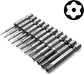 13PC Torx Head Magnetic Screw Driver Bit Set Impact Power Tamper Proof T6-T45 - FISHER DISCOUNT