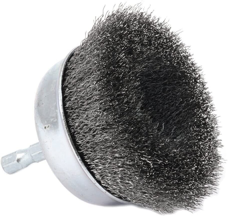 Force pro 25/50/75mm Heavy Duty Metal Wire Wheel Cup Brush Crimped 1/4 Shank