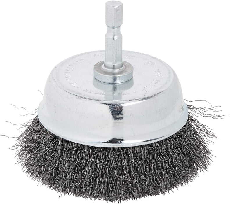 Force pro 25/50/75mm Heavy Duty Metal Wire Wheel Cup Brush Crimped 1/4 Shank