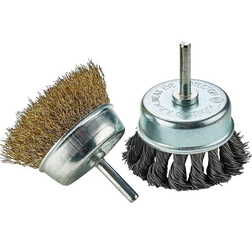 2PC Twist Knot Wire Wheel disc &Cup Brush Set Kit for Angle Grinder  Rust Remova - FISHER DISCOUNT