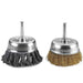 2PC Twist Knot Wire Wheel disc &Cup Brush Set Kit for Angle Grinder  Rust Remova - FISHER DISCOUNT