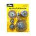 PRO 6PCS Wire Brush Wheel Set For Drill Steel Metal Cleaning Rust Sanding Brass - FISHER DISCOUNT