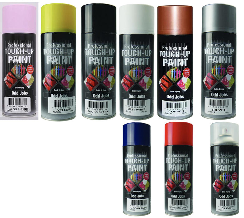 Odd Jobs Spray Paint Cans 250G High Quality & Available 32 Colours QUICK DRYING