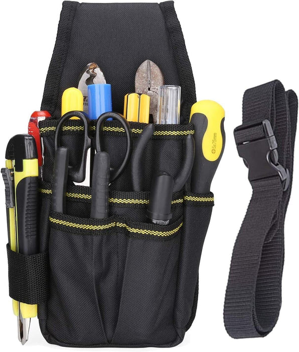 Electricians Tool Pouch Medaltech® Nail Bag 2 Pockets 5 Leather Tool Slots Apron