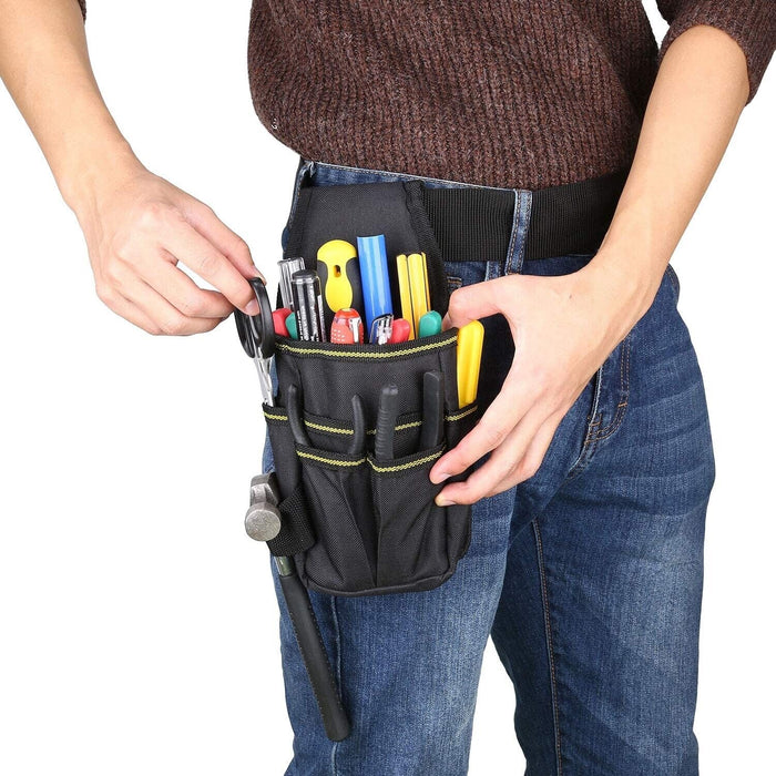 Electricians Tool Pouch Medaltech® Nail Bag 2 Pockets 5 Leather Tool Slots Apron