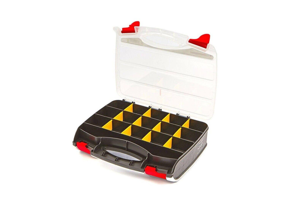 420 x 300 x 95mm 42PC Compartments Storage Organizer Tool Box Bin Screw Carry