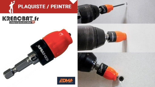 EDMA BIT HOLDER SCREWDRIVER DIMPLER ADAPTOR DRILL 264055 Made in French - FISHER DISCOUNT