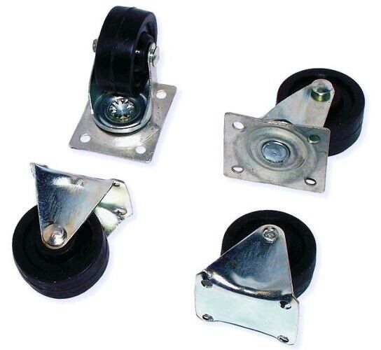 2✖️Swivel 2✖️Fixed Plate Castors Castor Wheels Furniture Office 30/40/50mm