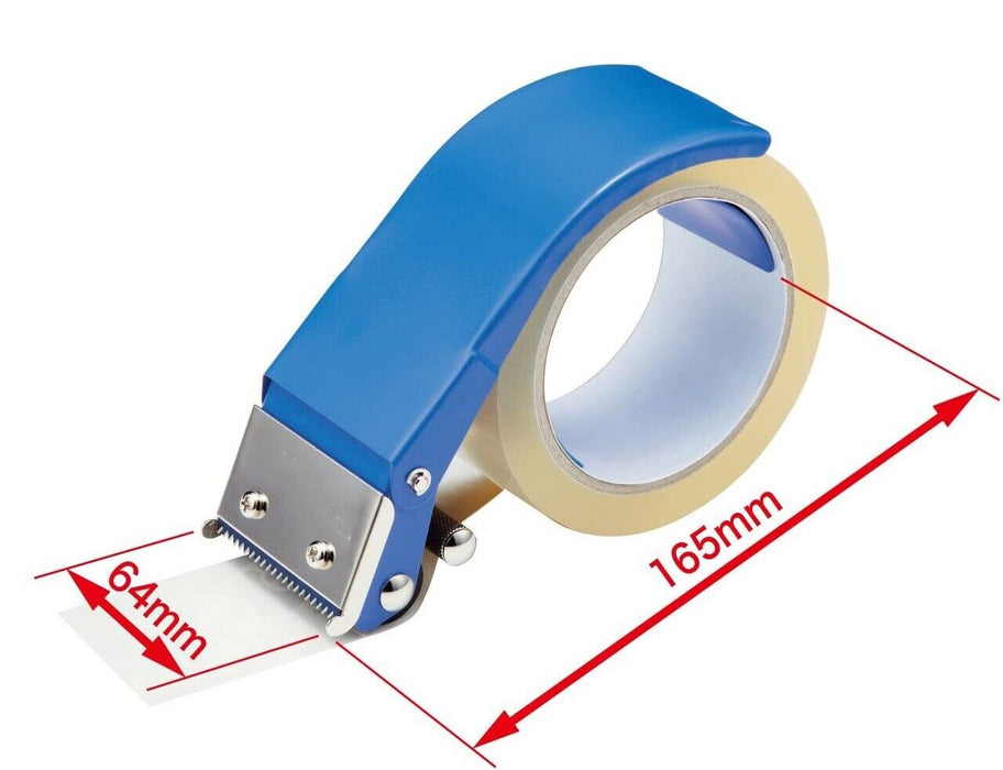 4 Rolls Packing Packaging Clear Adhesive Tape with Metal DISPENSER