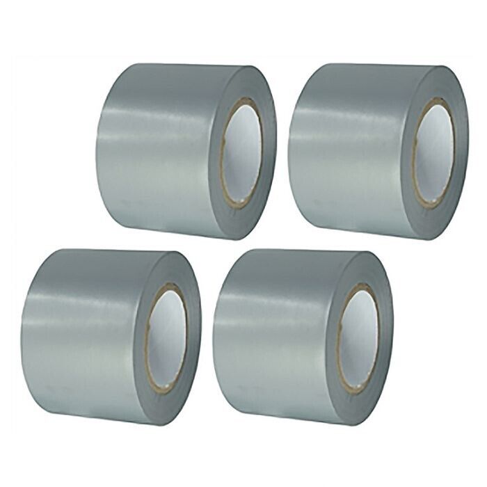 Force pro Silver/Black ROLLS DUCT TAPE 30M PVC 48MM Silver Joining Sealing Tape