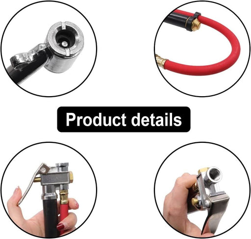 Heavy Duty Air Line Tyre Inflator w/Pressure Gauge Car Van Truck Tire 120PSI - FISHER DISCOUNT