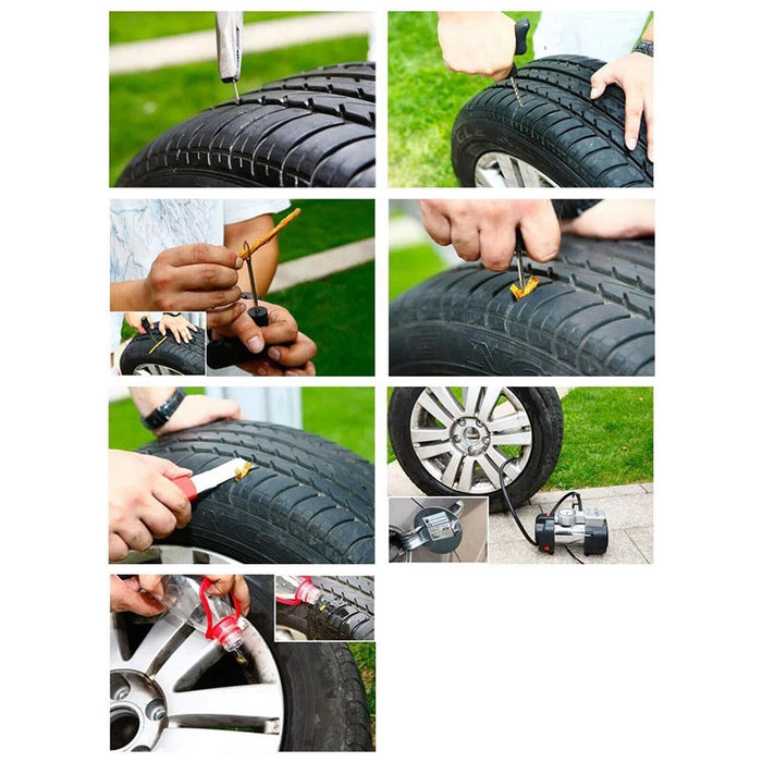 Tubeless Tyre Repair Kit Tire Puncture Emergency Repair Tools Car Motorbike