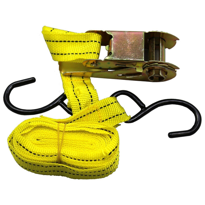 Yellow 4mx25mm Ratchet Strap Heavy Duty Tie Down Straps Ratchet Truck Vehicle