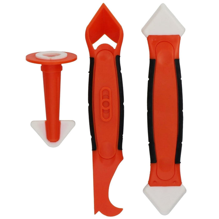 3 in 1 Silicone Caulking Tool Removal Residue Scraper Kit Sealant Replace Set